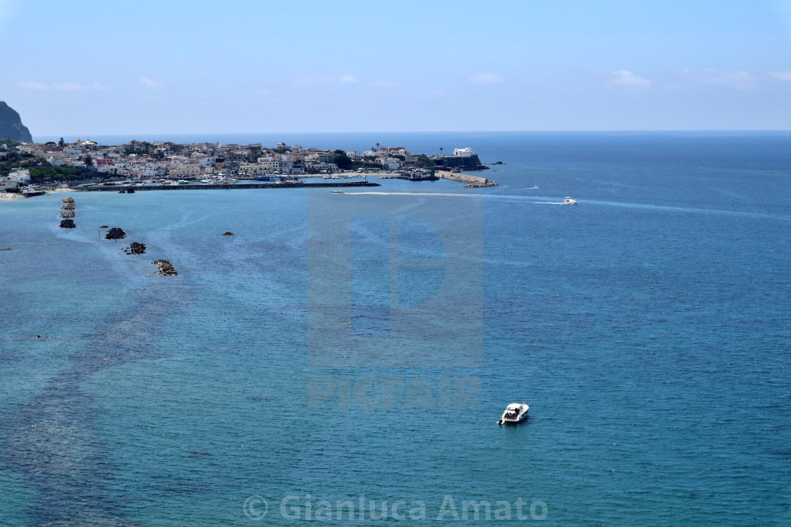 "Forio - Punta del Soccorso dal Belvedere di Zaro" stock image