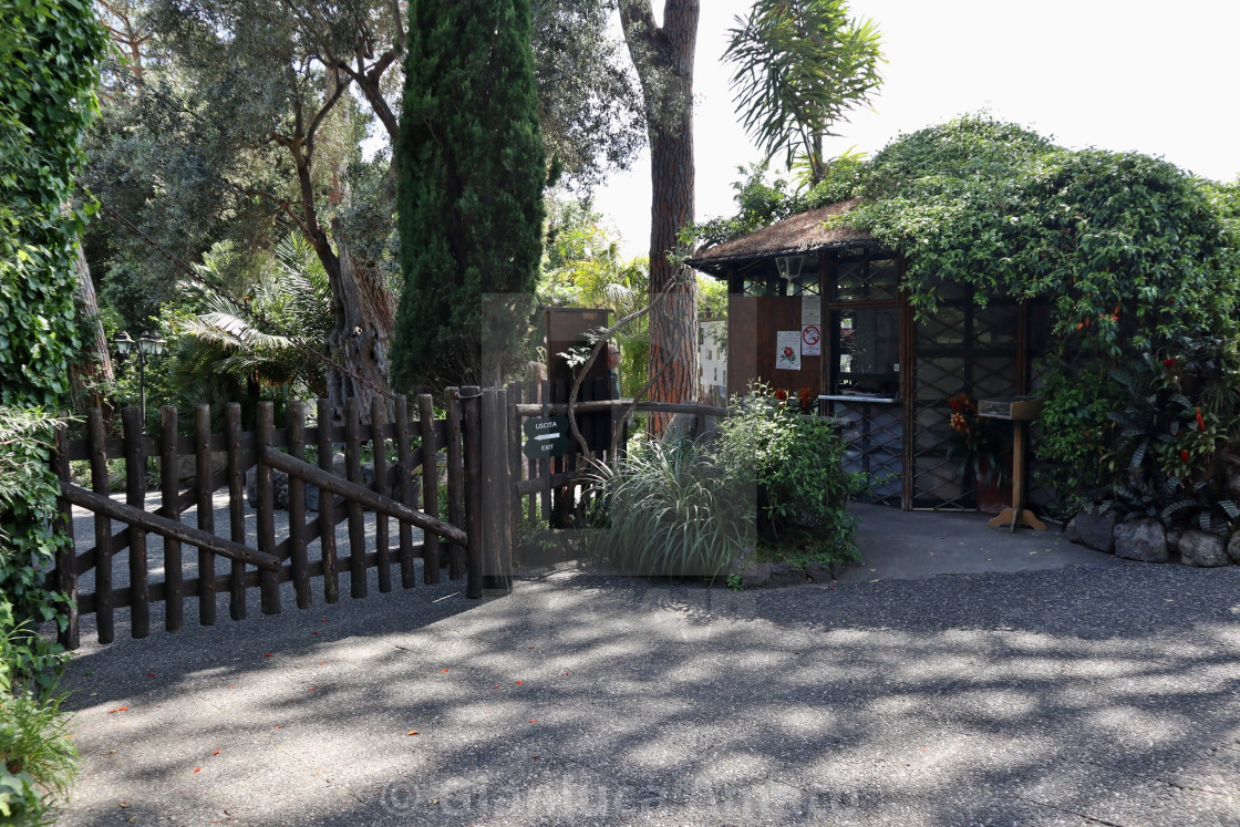 "Ischia - Ingresso di sotto dei Giardini La Mortella" stock image