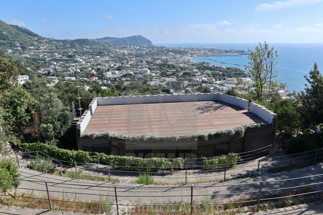 "Ischia - Teatro Greco ai Giardini La Mortella" stock image