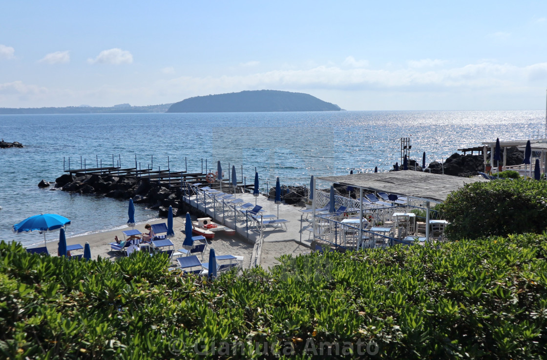 "Ischia - Panorama dai giardinetti del Lungomare Colombo" stock image