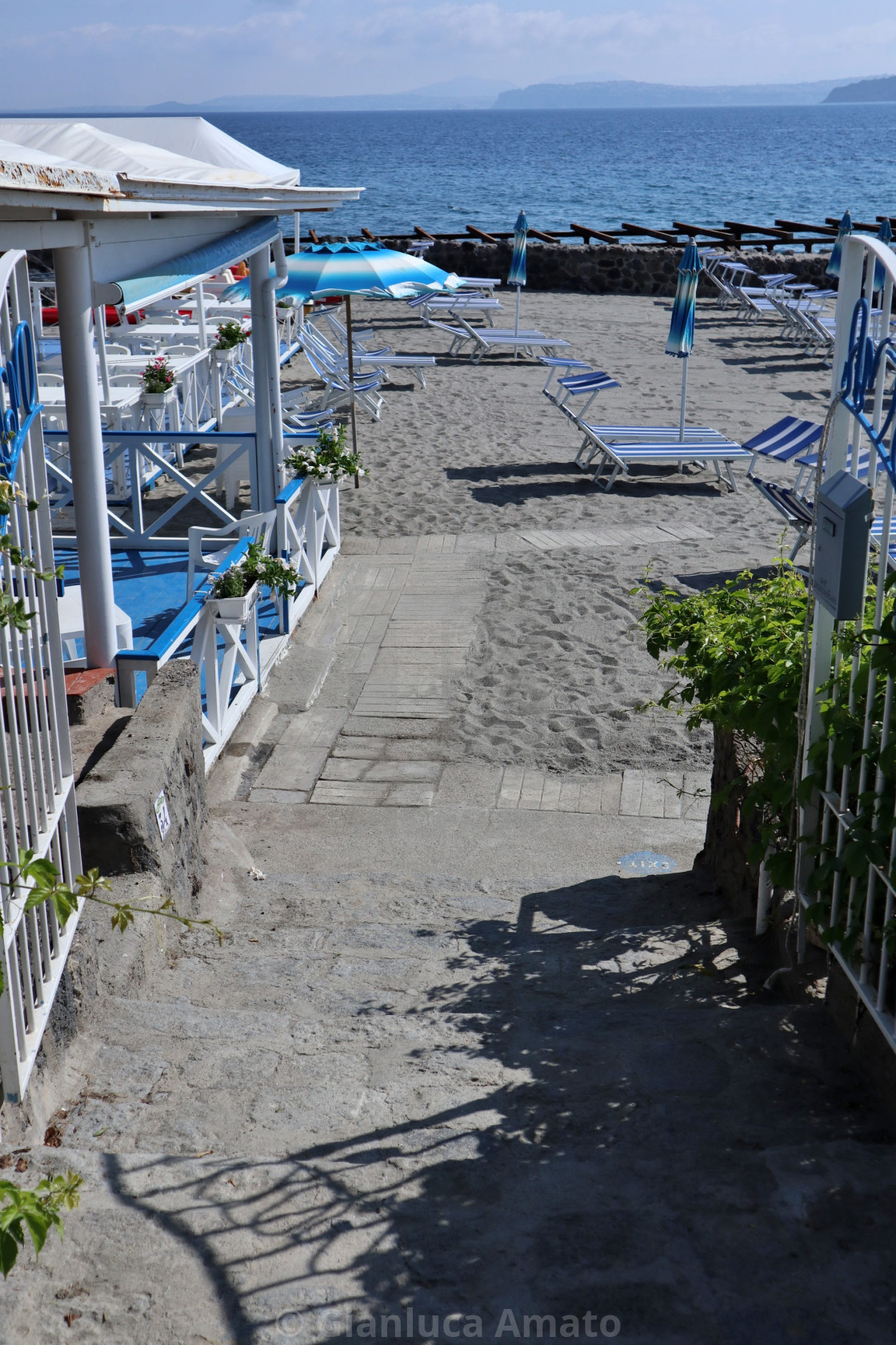 "Ischia - Accesso al Bagno Antonio a Punta Molino" stock image