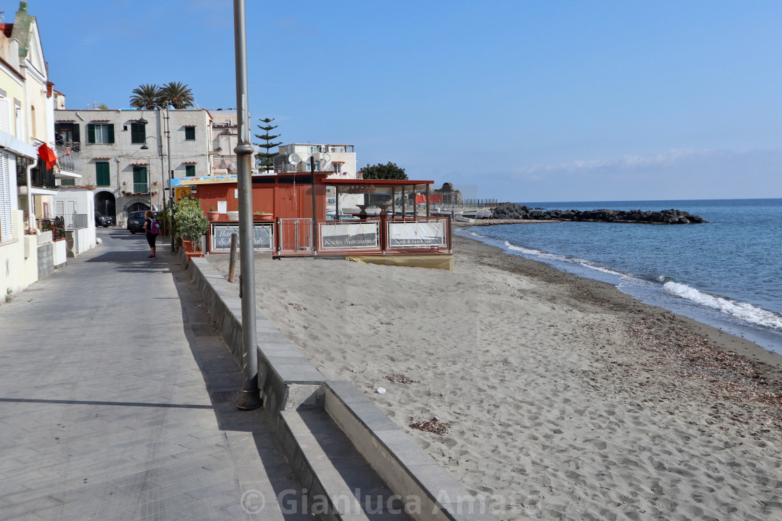 "Ischia - Lungomare della Spiaggia dei Pescatori" stock image