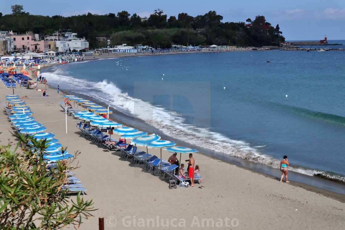 "Ischia - Scorcio della Spiaggia di San Pietro dal Lungomare Colombo" stock image