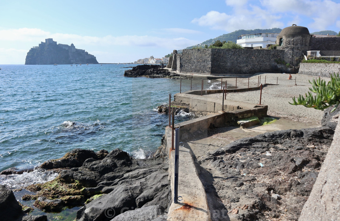 "Ischia - Scorcio panoramico dalla scogliera della Spiaggia dei Pescatori" stock image