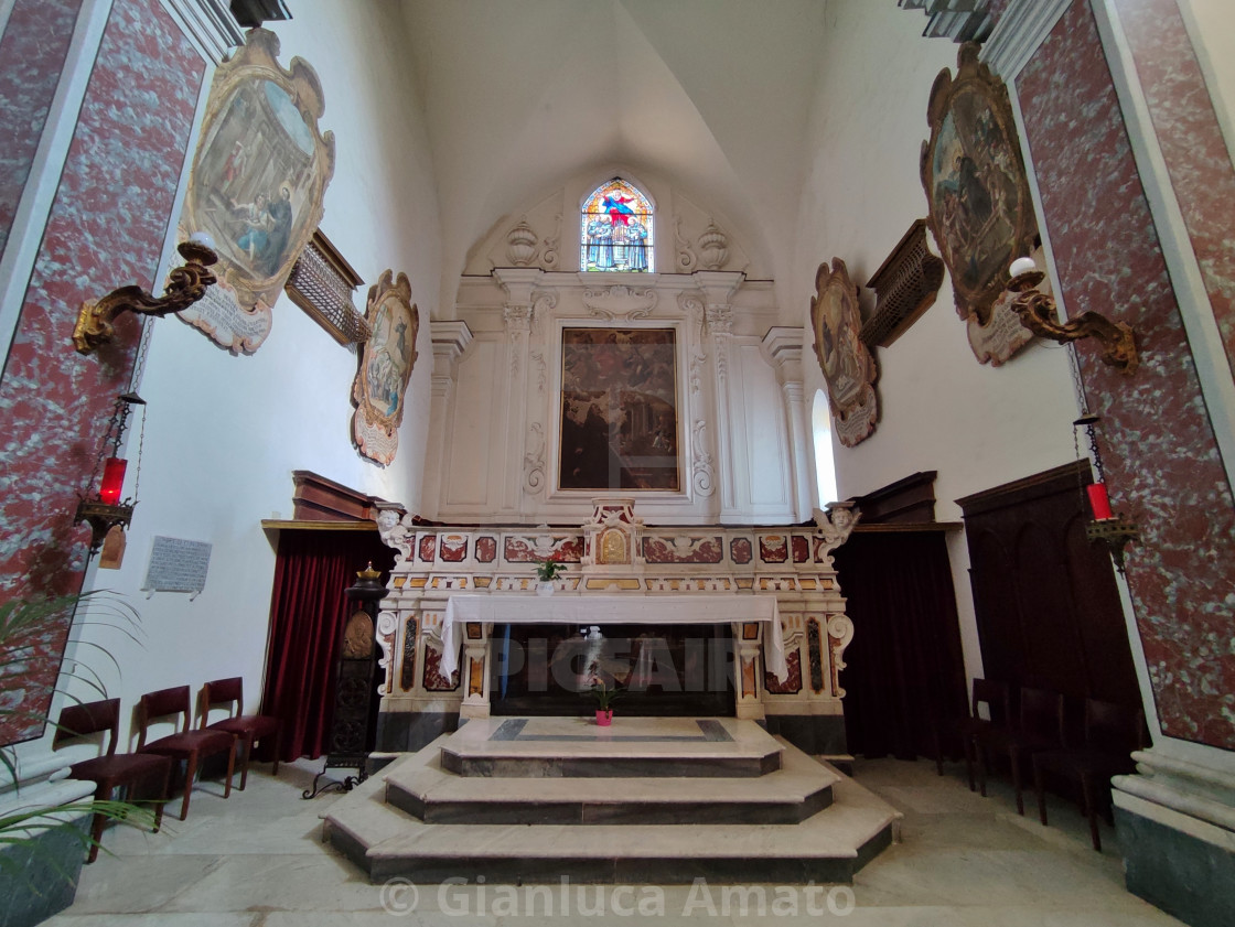 "Ravello - Abside della Chiesa di San Francesco" stock image