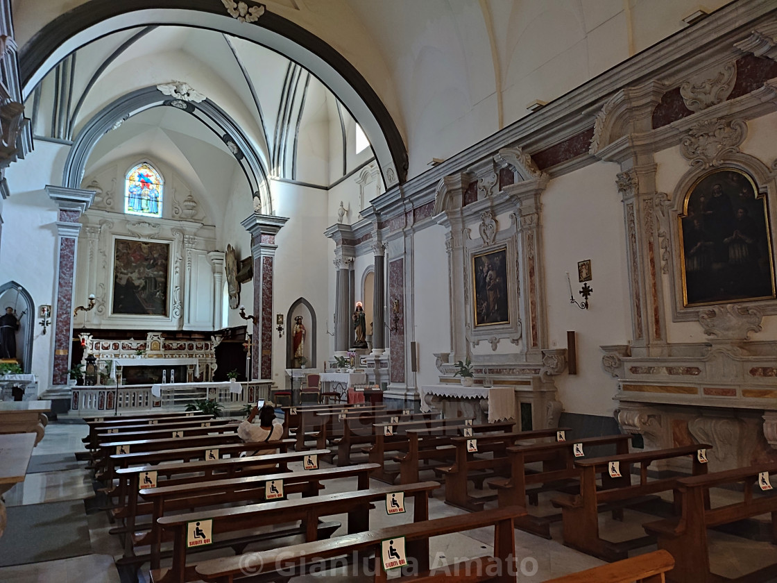 "Ravello - Interno della Chiesa di San Francesco" stock image