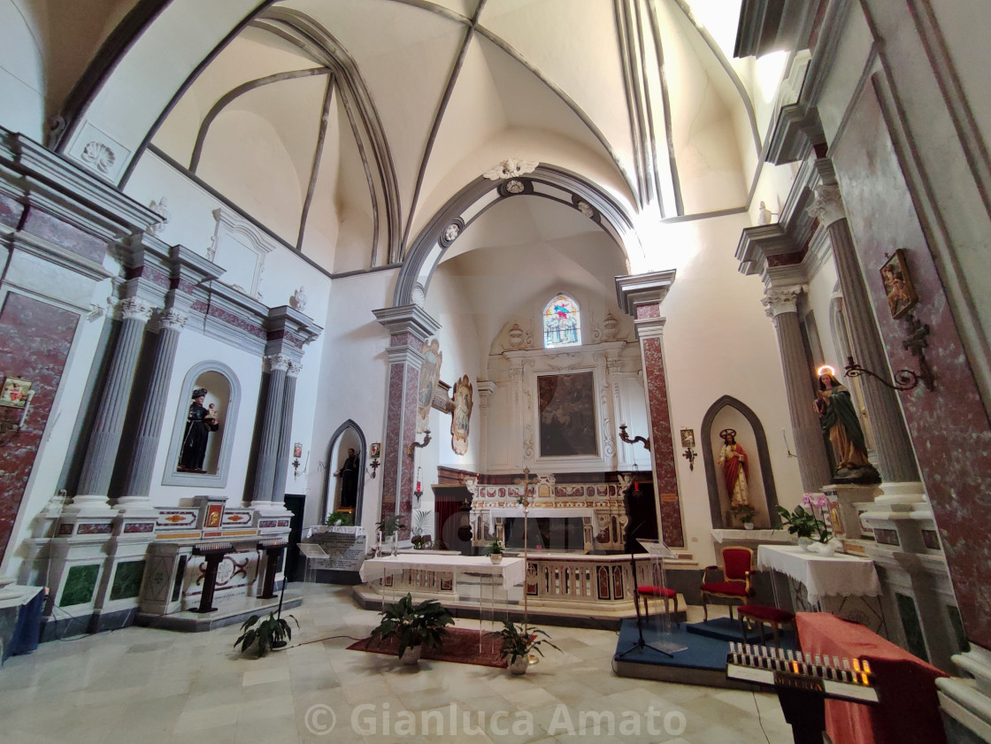 "Ravello - Transetto della Chiesa di S. Francesco" stock image