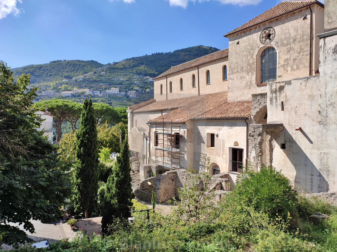 "Ravello - Scorcio del Duomo dai Giardini del Vescovo" stock image