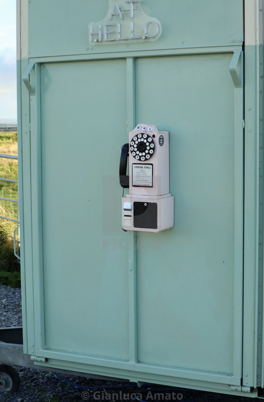 "Liscannor – Telefono sulle Scogliere di Moher" stock image