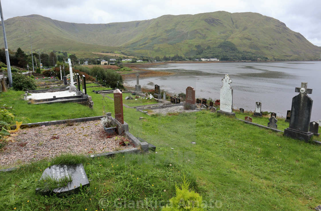 "Leenane – Cimitero in riva al fiordo" stock image