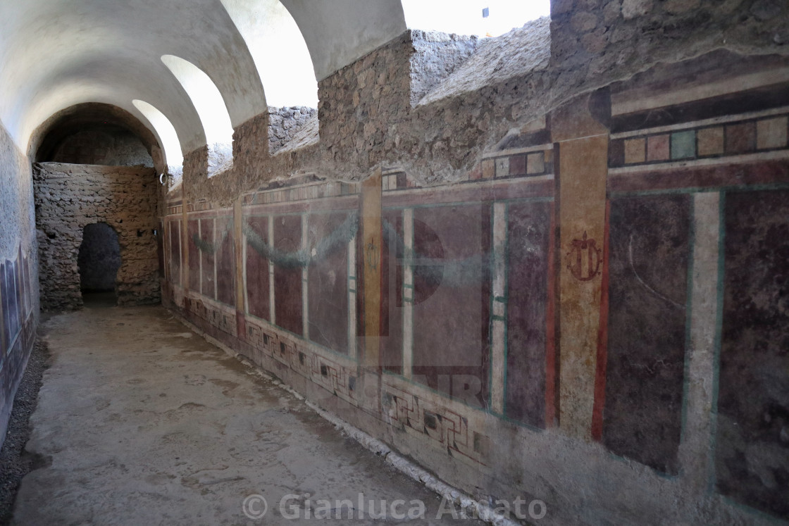 "Pompei - Casa del Criptoportico" stock image