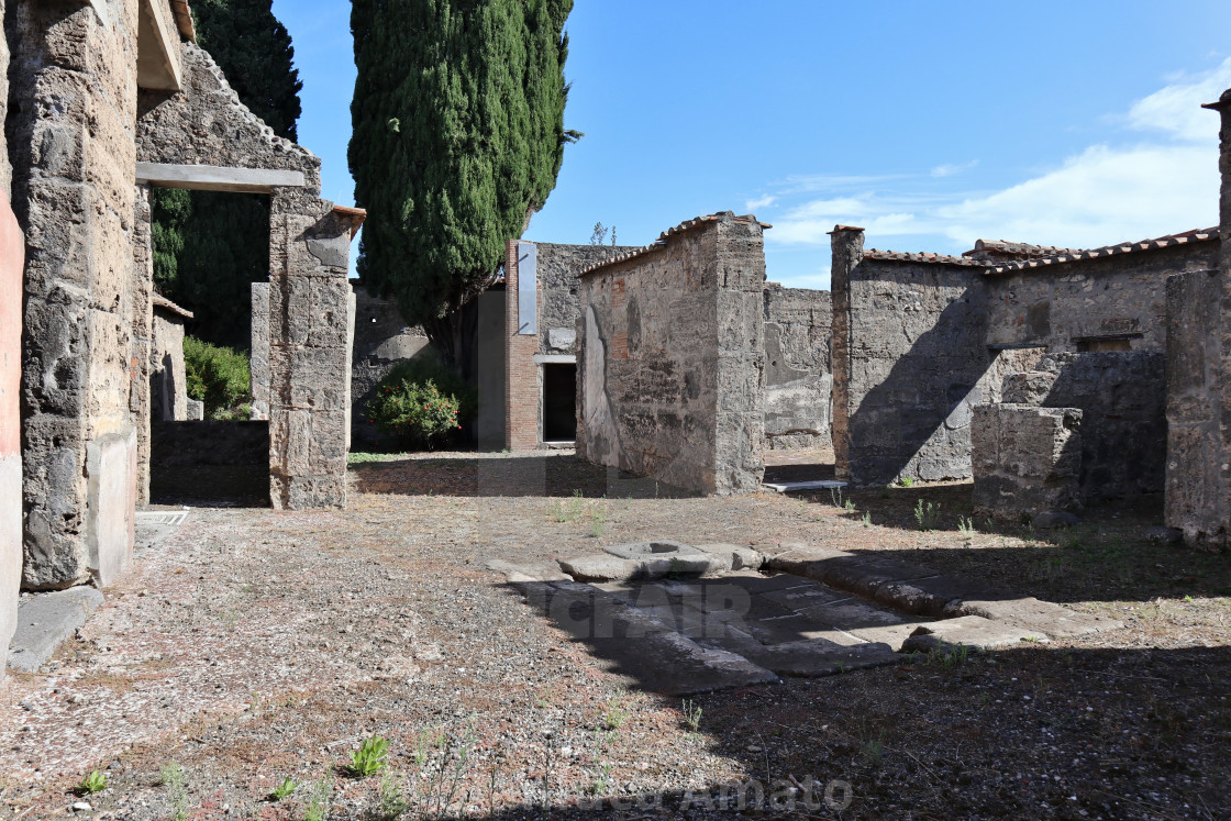 "Pompei - Casa del Chirurgo nel Parco Archeologico di Pompei" stock image