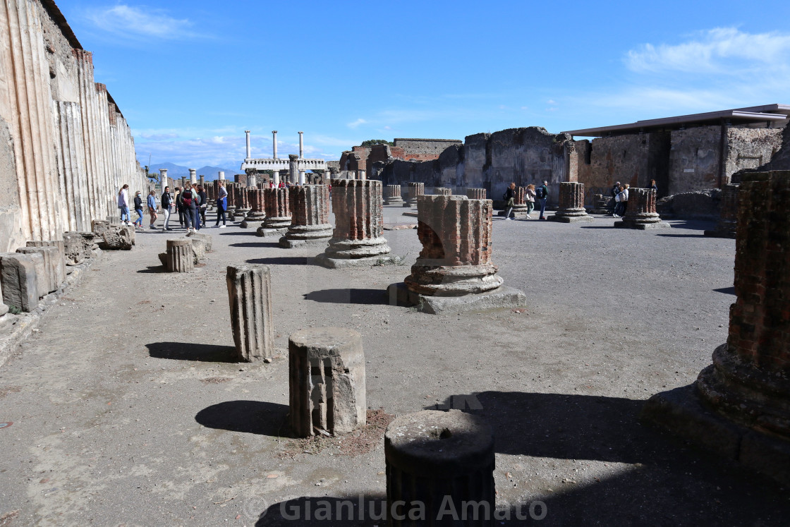 "Pompei - Scorcio della Basilica Pompeiana" stock image