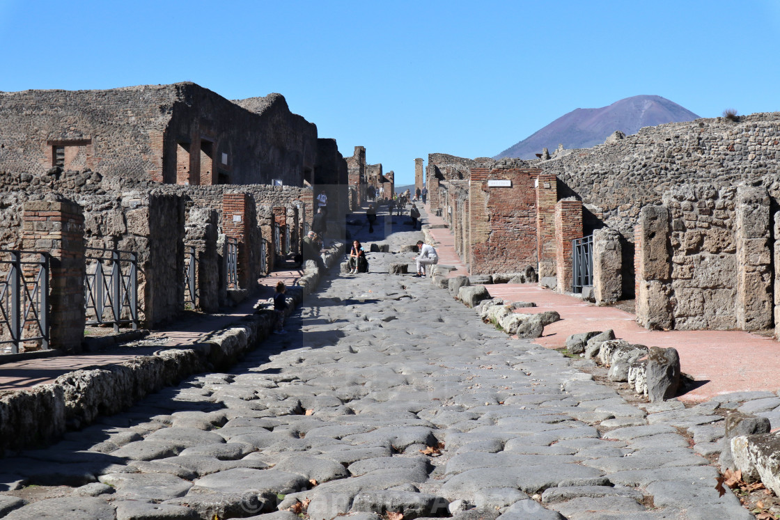 "Pompei - Via Stabiana" stock image