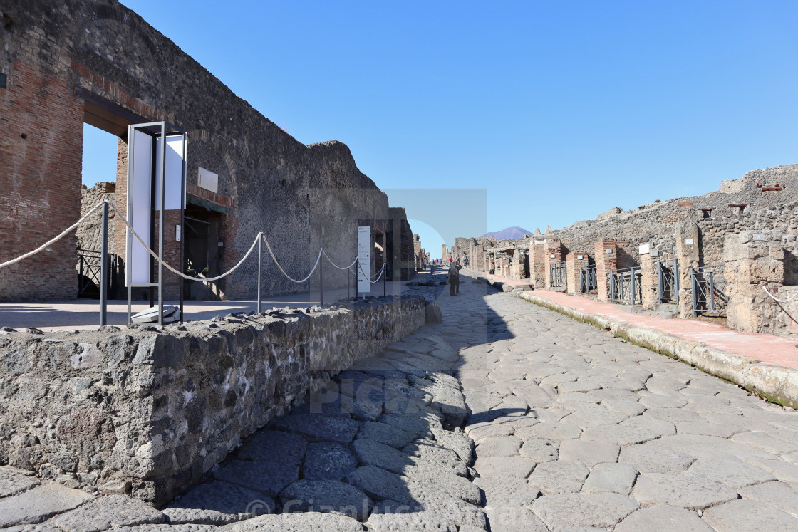 "Pompei - Ingresso del Teatro Piccolo da Via Stabiana" stock image