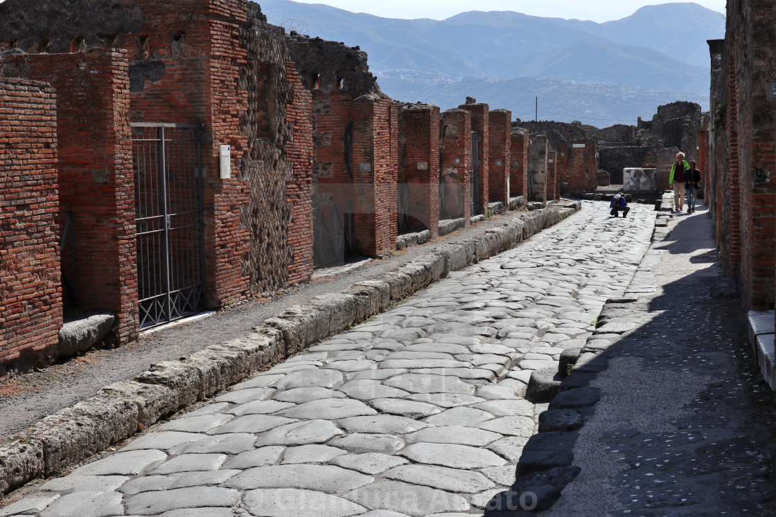 "Pompei - Casa del Forno lungo Via Consolare" stock image