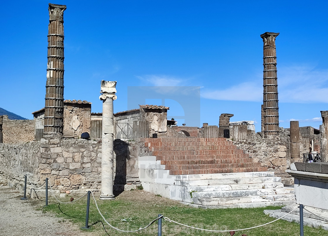 "Pompei - Ara del Tempio di Apollo" stock image