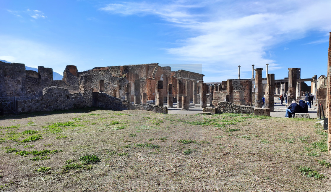 "Pompei - Scorcio del Comitium prospiciente il Foro" stock image