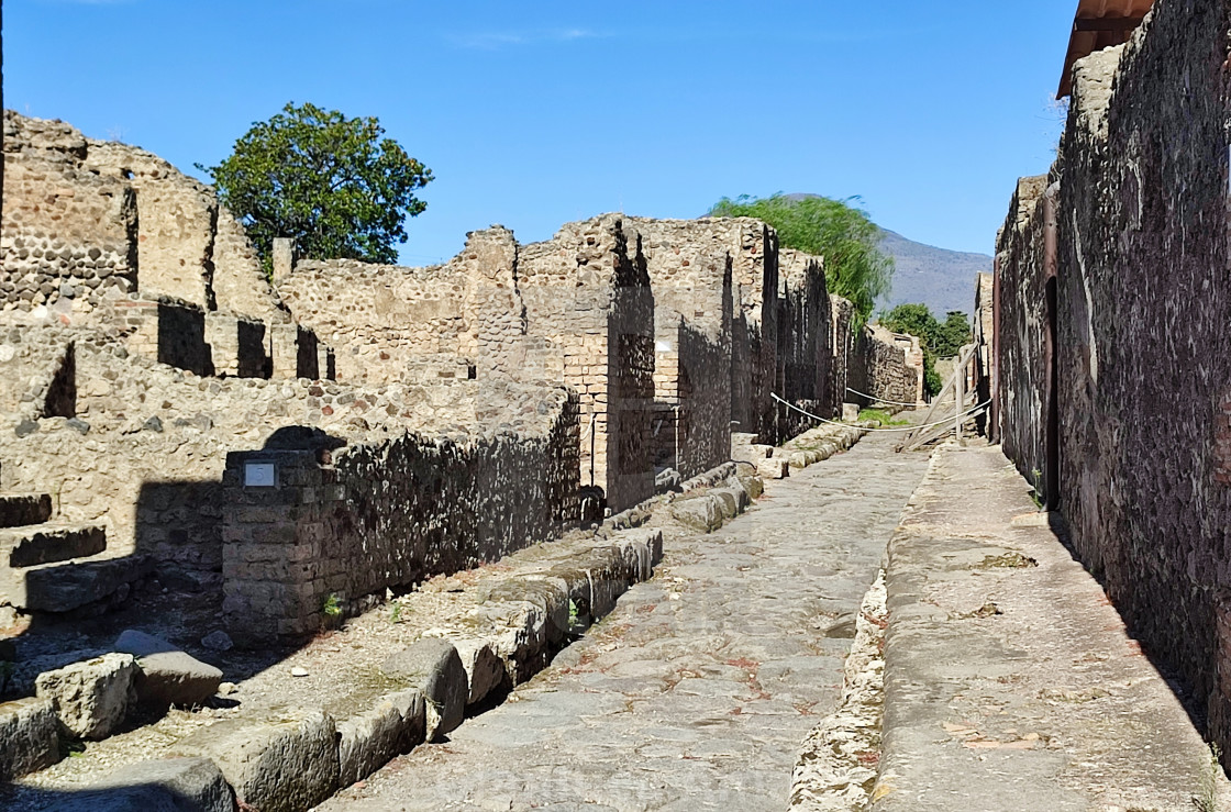 "Pompei - Vicolo della Fullonica" stock image