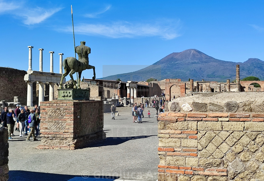 "Pompei - Scorcio del Centauro dal Comitium" stock image