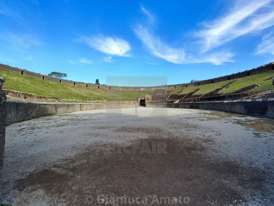 "Pompei - Cavea dell'Anfiteatro" stock image