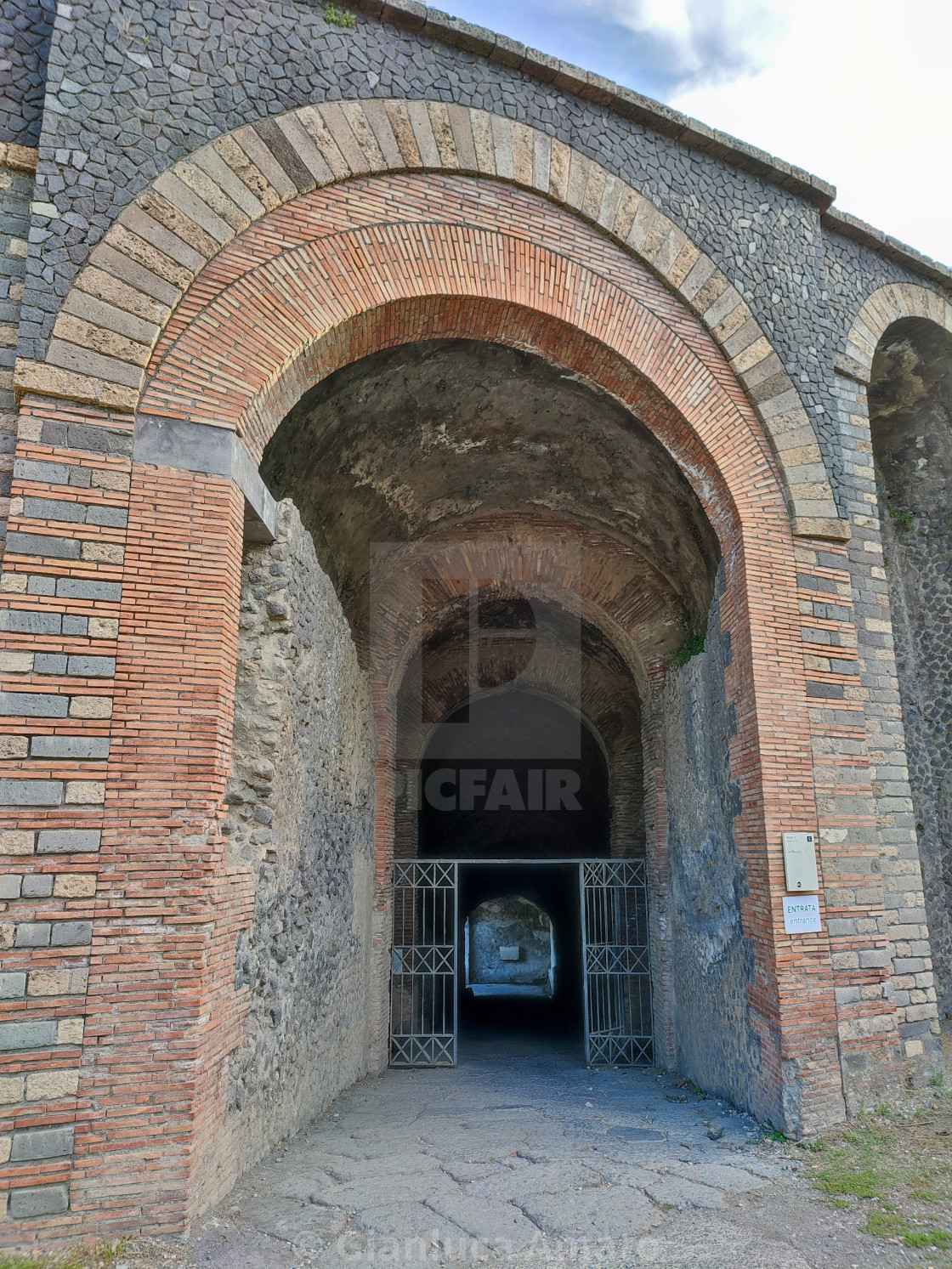 "Pompei - Ingresso dell'Anfiteatro" stock image