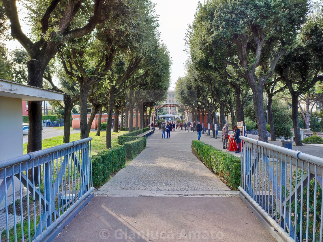 "Pompei - Uscita di Piazza Immacolata" stock image