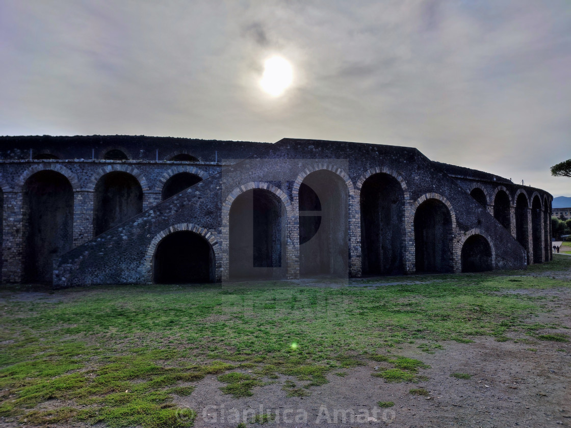 "Pompei - Scorcio dell'Anfiteatro da Piazzale Anfiteatro" stock image