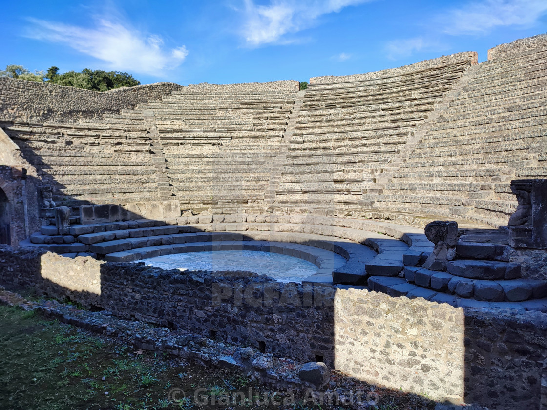 "Pompei - Teatro Piccolo" stock image