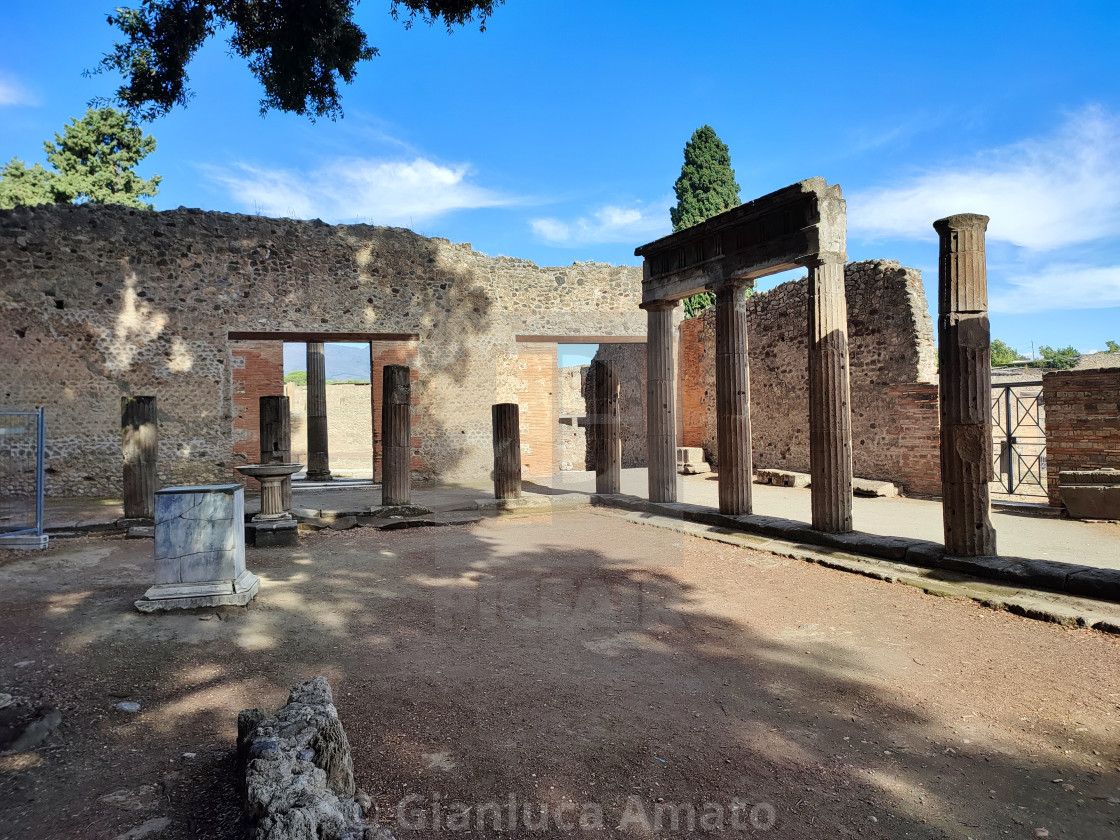 "Pompei - Scorcio del Foro Triangolare" stock image