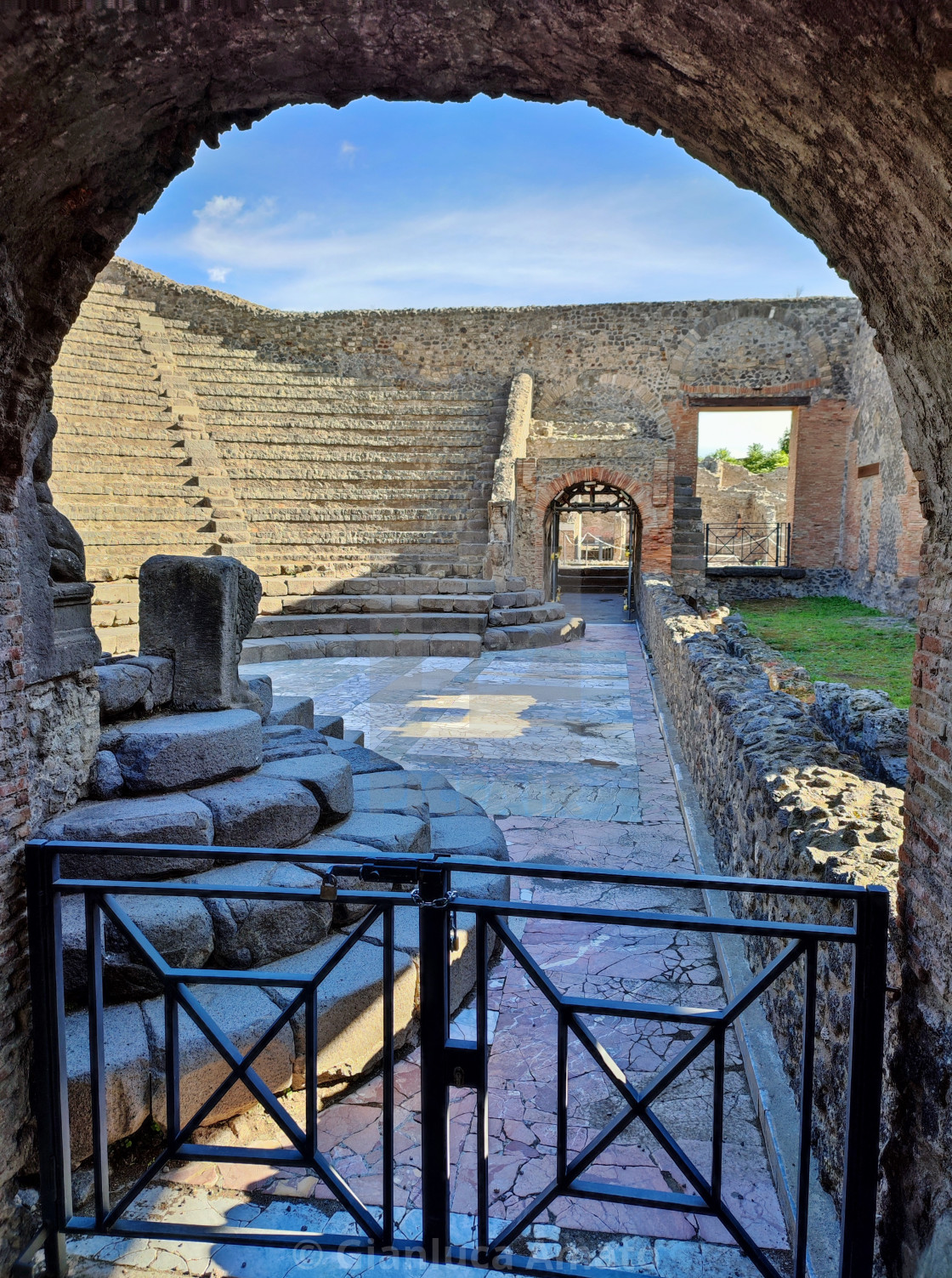 "Pompei - Scorcio del Teatro Piccolo" stock image