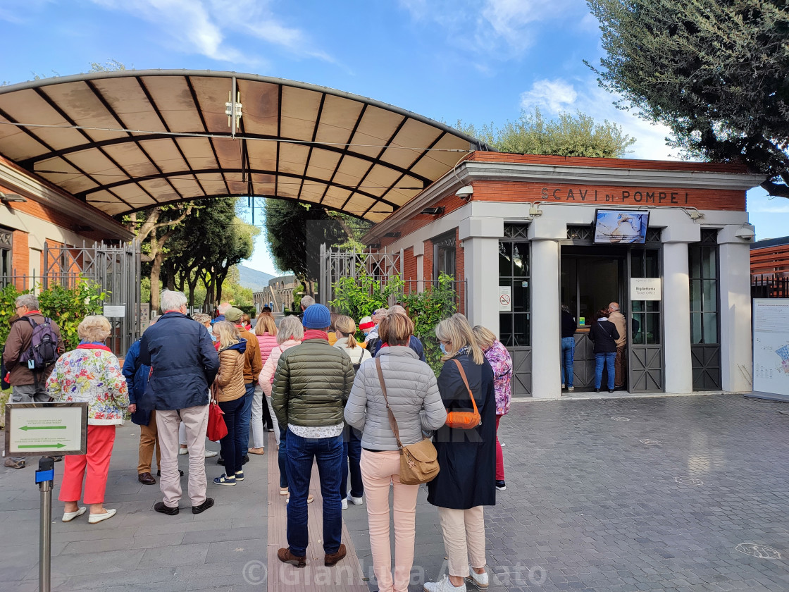 "Pompei - Biglietteria di Piazza Immacolata" stock image