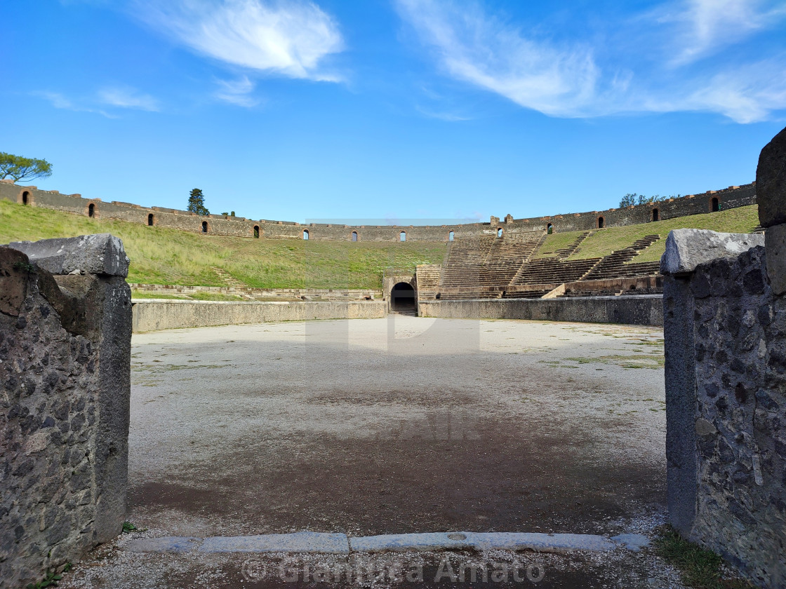 "Pompei - Scorcio dell'Anfiteatro dall'entrata" stock image