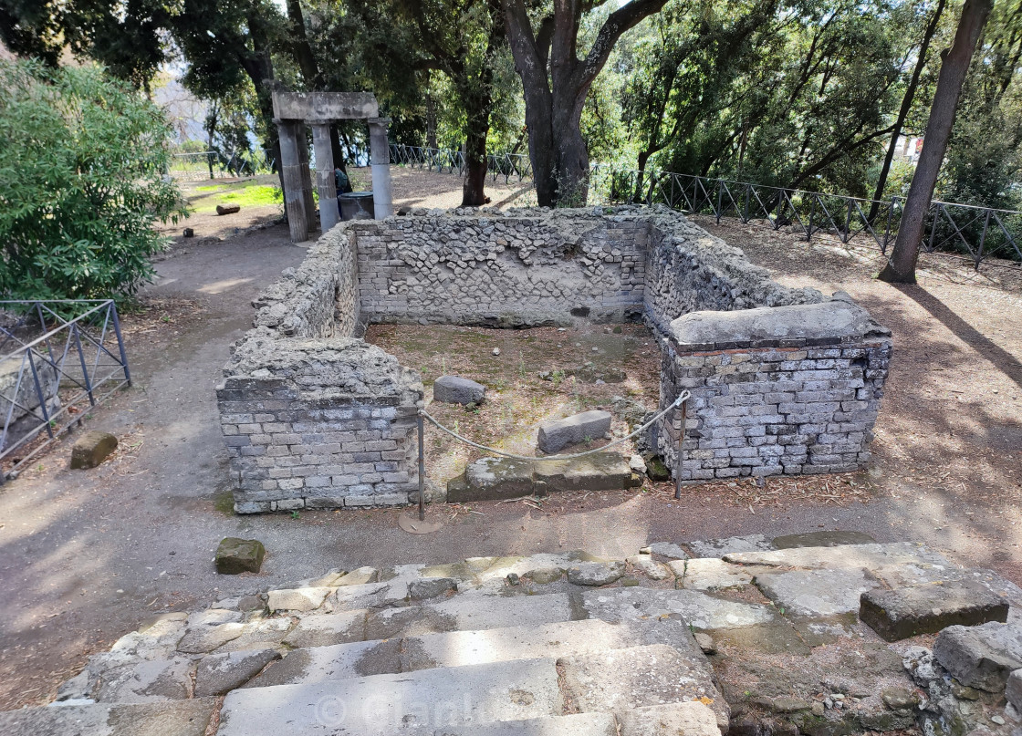 "Pompei - Scorcio dal Santuario di Atena ed Eracle" stock image