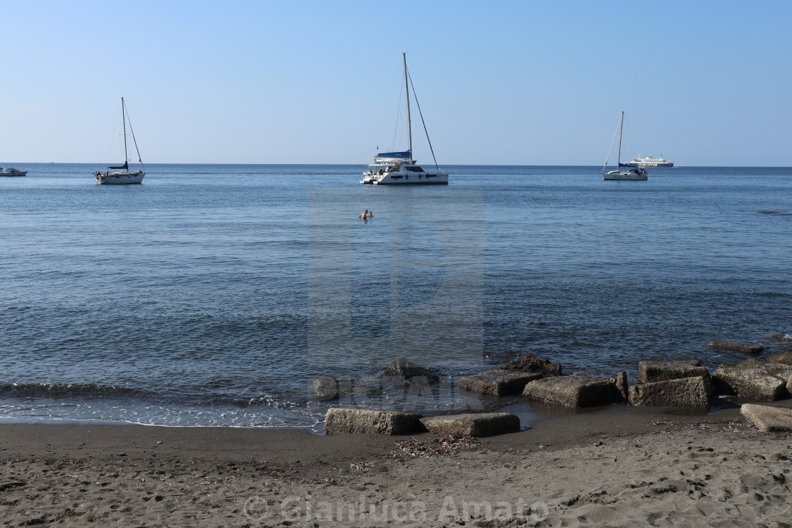 "Procida – Barche a Cala del Pozzo Vecchio" stock image