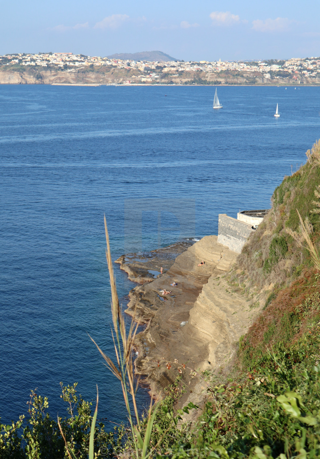 "Procida – Punta di Pioppeto da Via del Faro" stock image