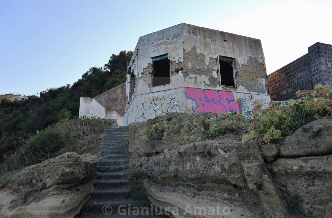 "Procida – Scorcio del faro da Punta del Pioppeto" stock image