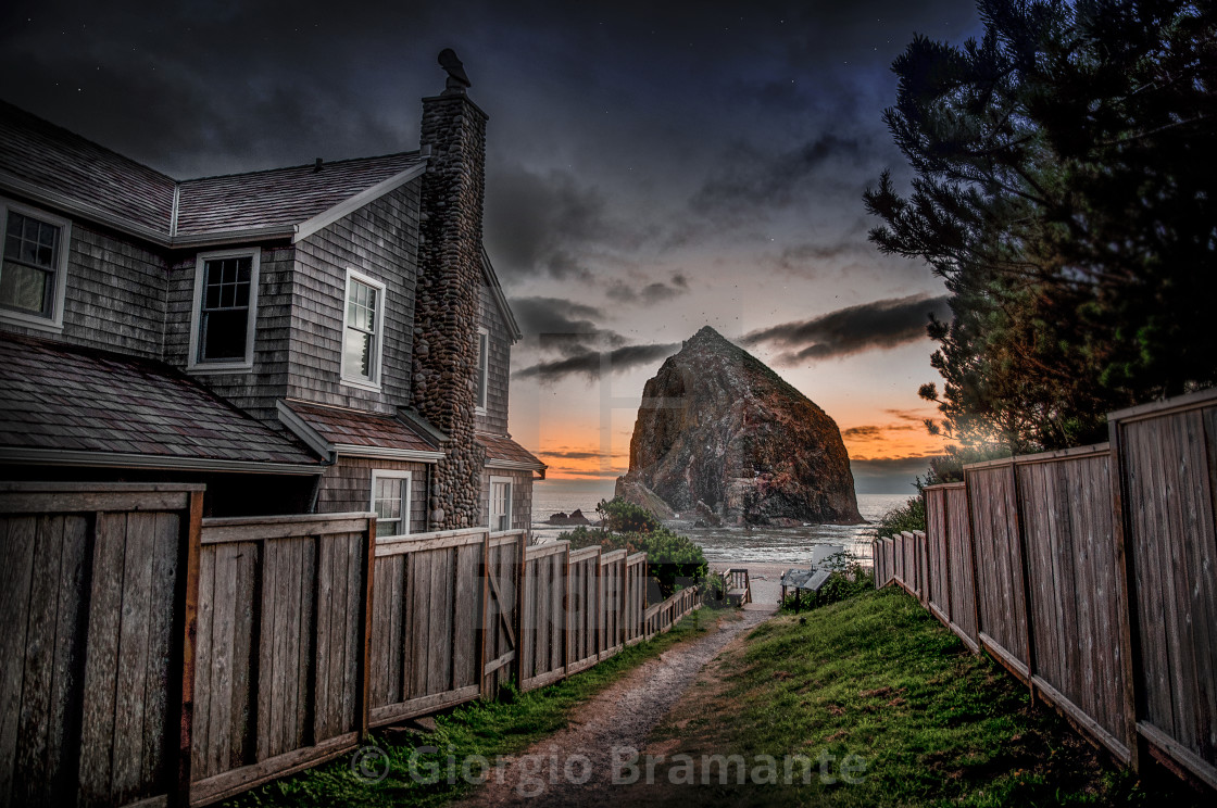 "Haystack Rock" by Giorgio Bramante - $61.76 "Haystack Rock" stock image