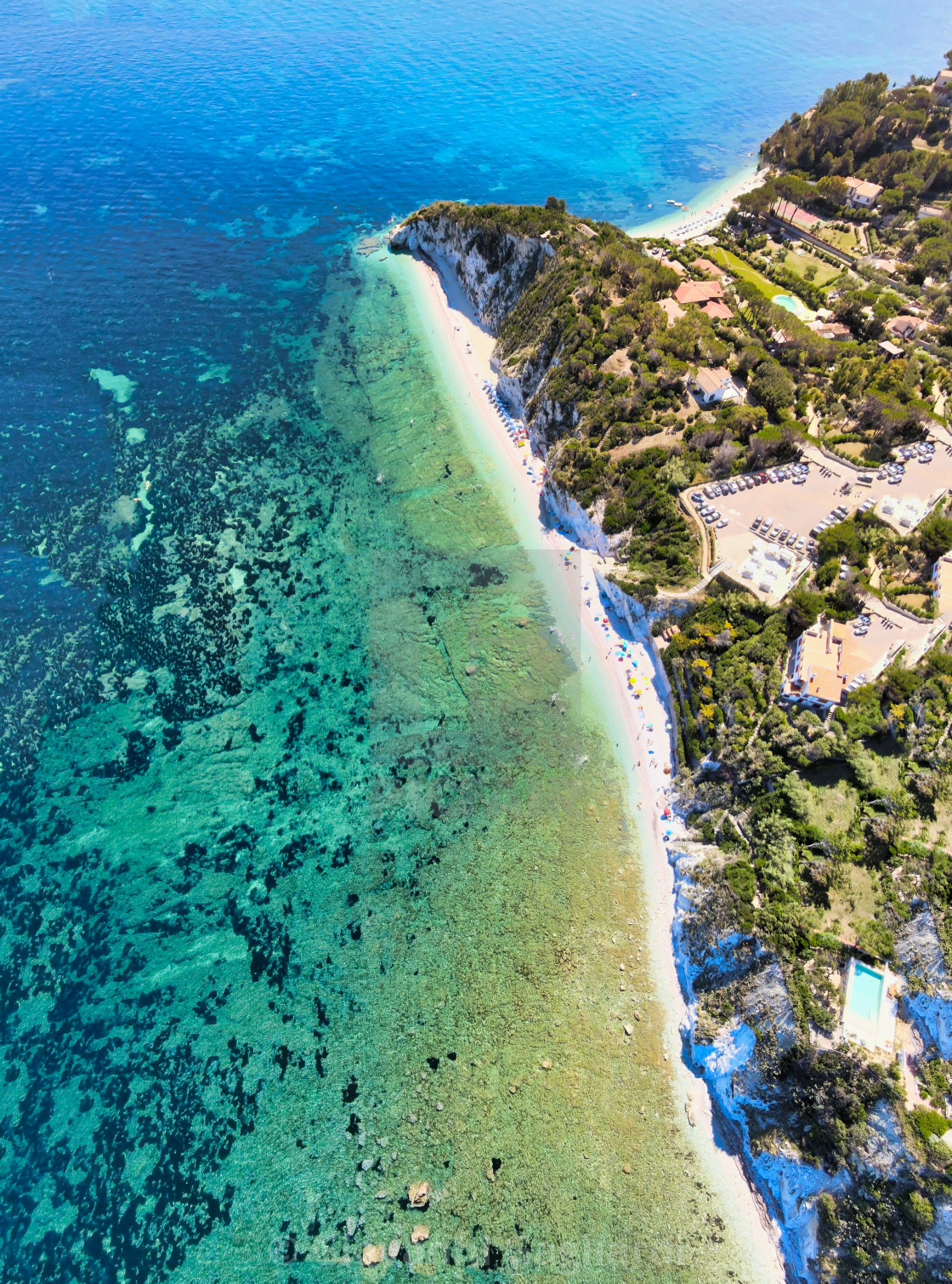 "Elba Island, Italy. Amazing aerial view of Padulella Beach near Portoferraio" by Giovanni Gagliardi - $7.68 "Elba Island, Italy. Amazing aerial view of Padulella Beach near Portoferraio" stock image