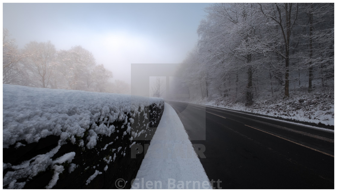 "The Road to Winter Wonderland" stock image