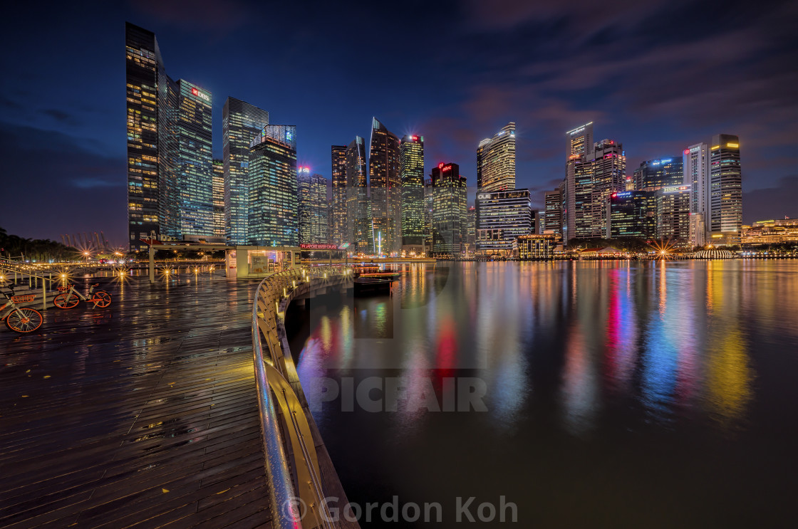 "The Singapore Skyline" stock image