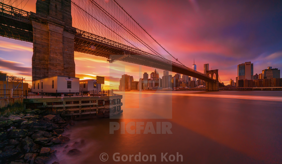 "Sunset at Brooklyn" stock image