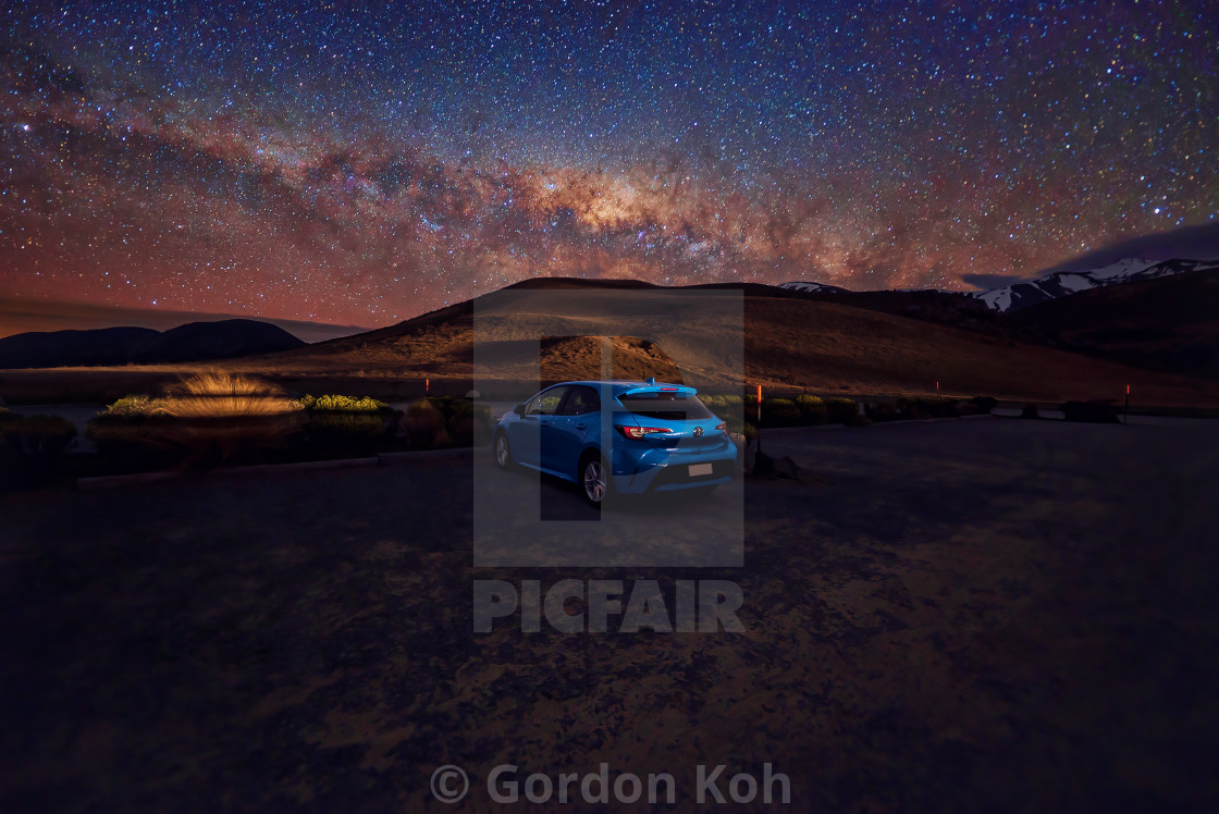 "Road to the Milky Way!" stock image