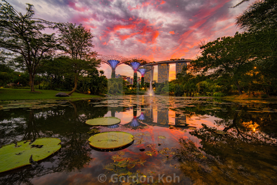 "MBS & GBB Epic Sunset" stock image