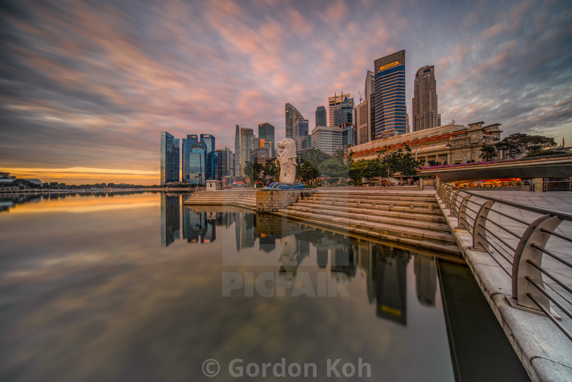 "The Singapore Merlion" stock image