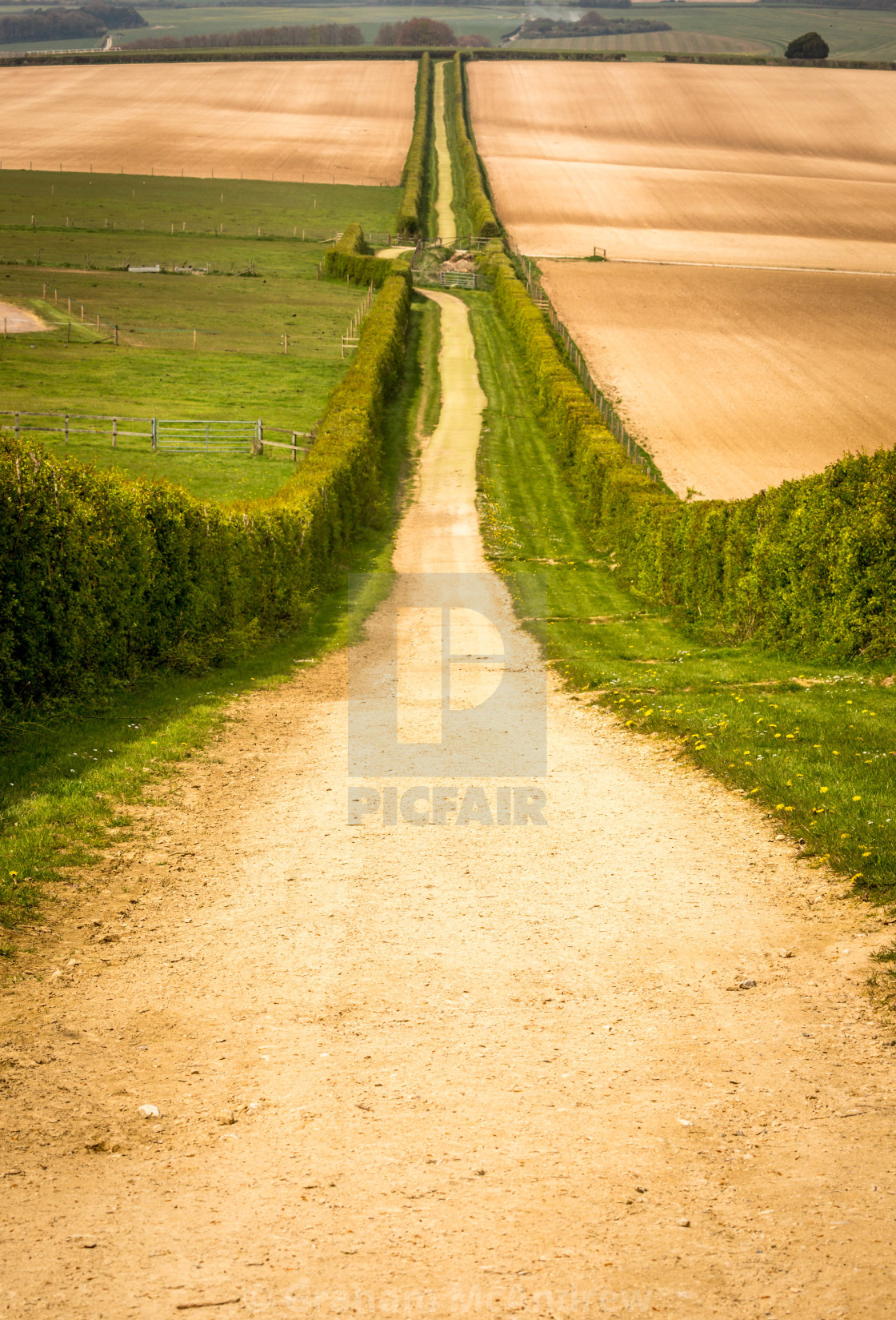 "Country roads" stock image