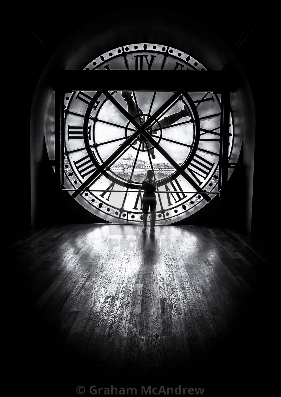 "Famous clock at the museum D'Orsey, Paris." stock image