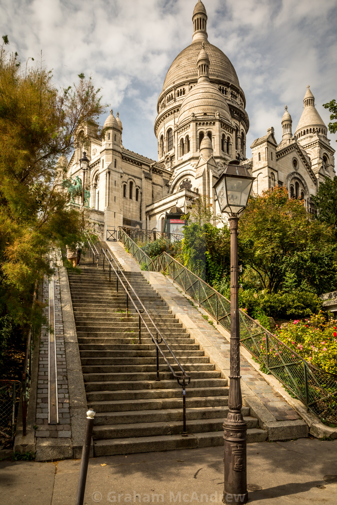 "The Basilica of the Sacred Heart of Paris, commonly known as Sacré-Cœur," stock image