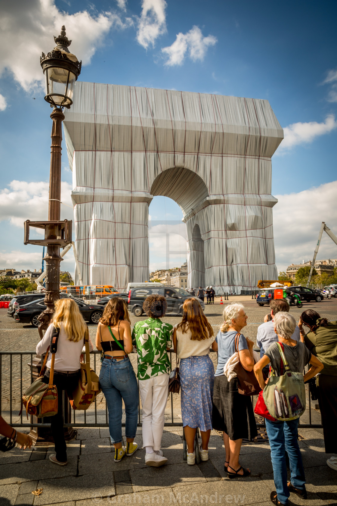 "l'Arc de Triomphe, Wrapped" stock image