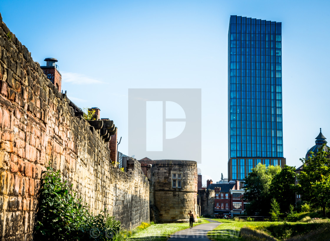 "City old and new" stock image